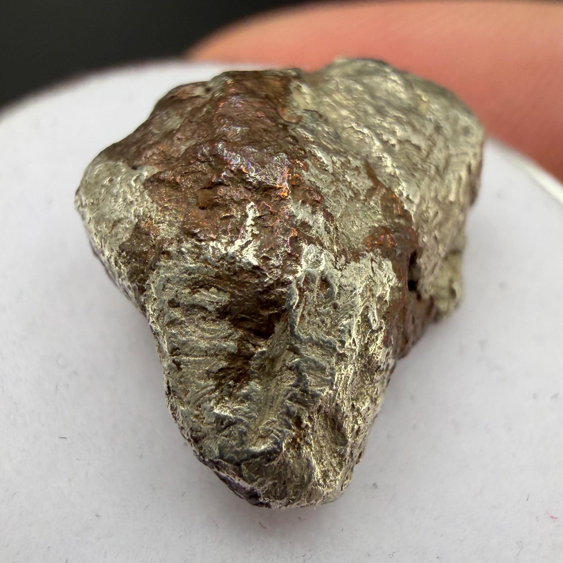 Native Silver-Copper ‘Half-Breed’ Nugget | 5.64g | Native Silver + Michigan Copper | Natural Copper Formation | Keweenaw Peninsula, Michigan
