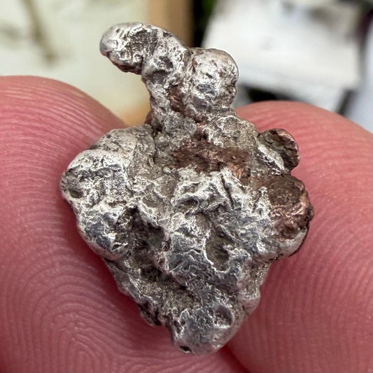 Native Silver ‘Half-Breed’ Nugget | 4.35g | Native Silver + Michigan Copper | Natural Copper Formation | Keweenaw Peninsula, Michigan