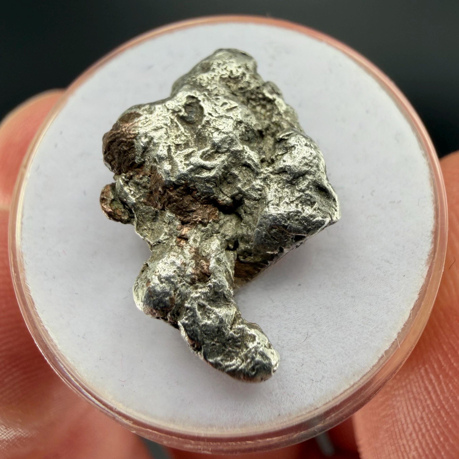 Native Silver ‘Half-Breed’ Nugget | 4.35g | Native Silver + Michigan Copper | Natural Copper Formation | Keweenaw Peninsula, Michigan