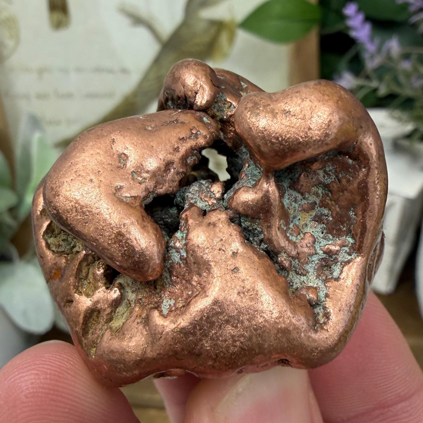 Large Native Copper Nugget | 193 grams | 0.425 lbs | Michigan Copper | Natural Copper Specimen | Keweenaw Copper