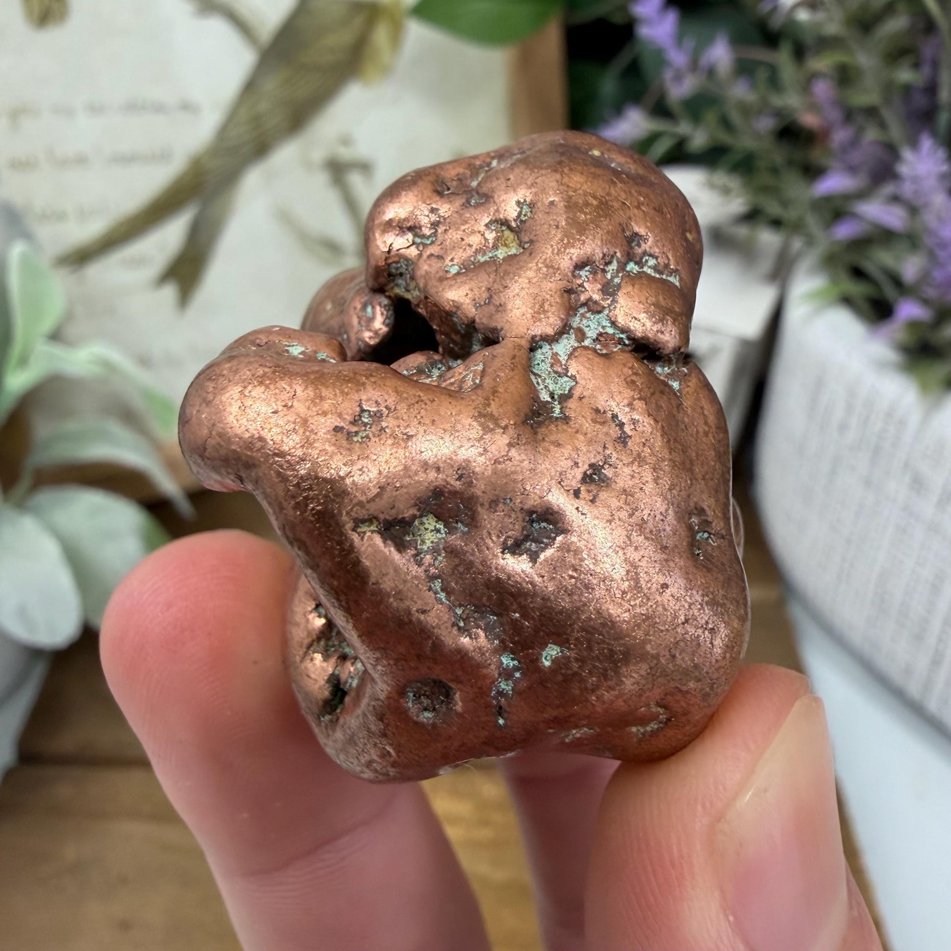 Large Native Copper Nugget | 193 grams | 0.425 lbs | Michigan Copper | Natural Copper Specimen | Keweenaw Copper