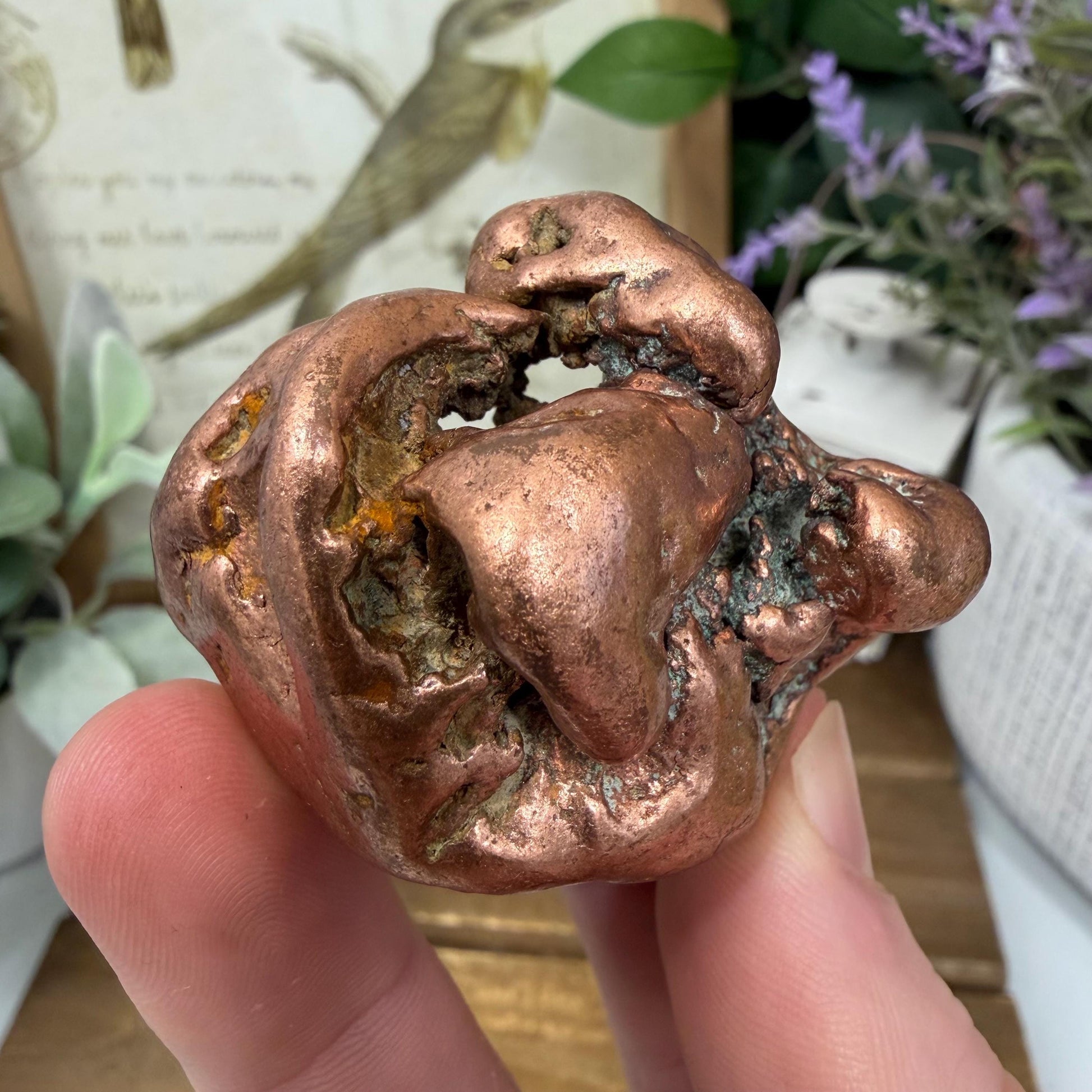 Large Native Copper Nugget | 193 grams | 0.425 lbs | Michigan Copper | Natural Copper Specimen | Keweenaw Copper