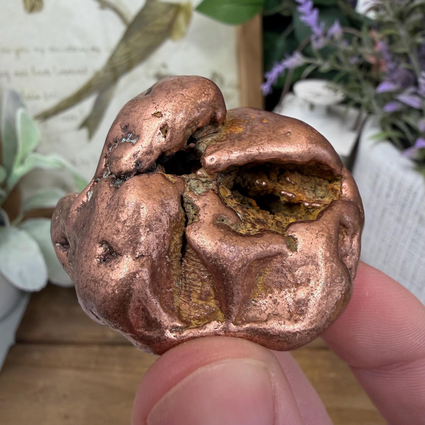 Large Native Copper Nugget | 193 grams | 0.425 lbs | Michigan Copper | Natural Copper Specimen | Keweenaw Copper