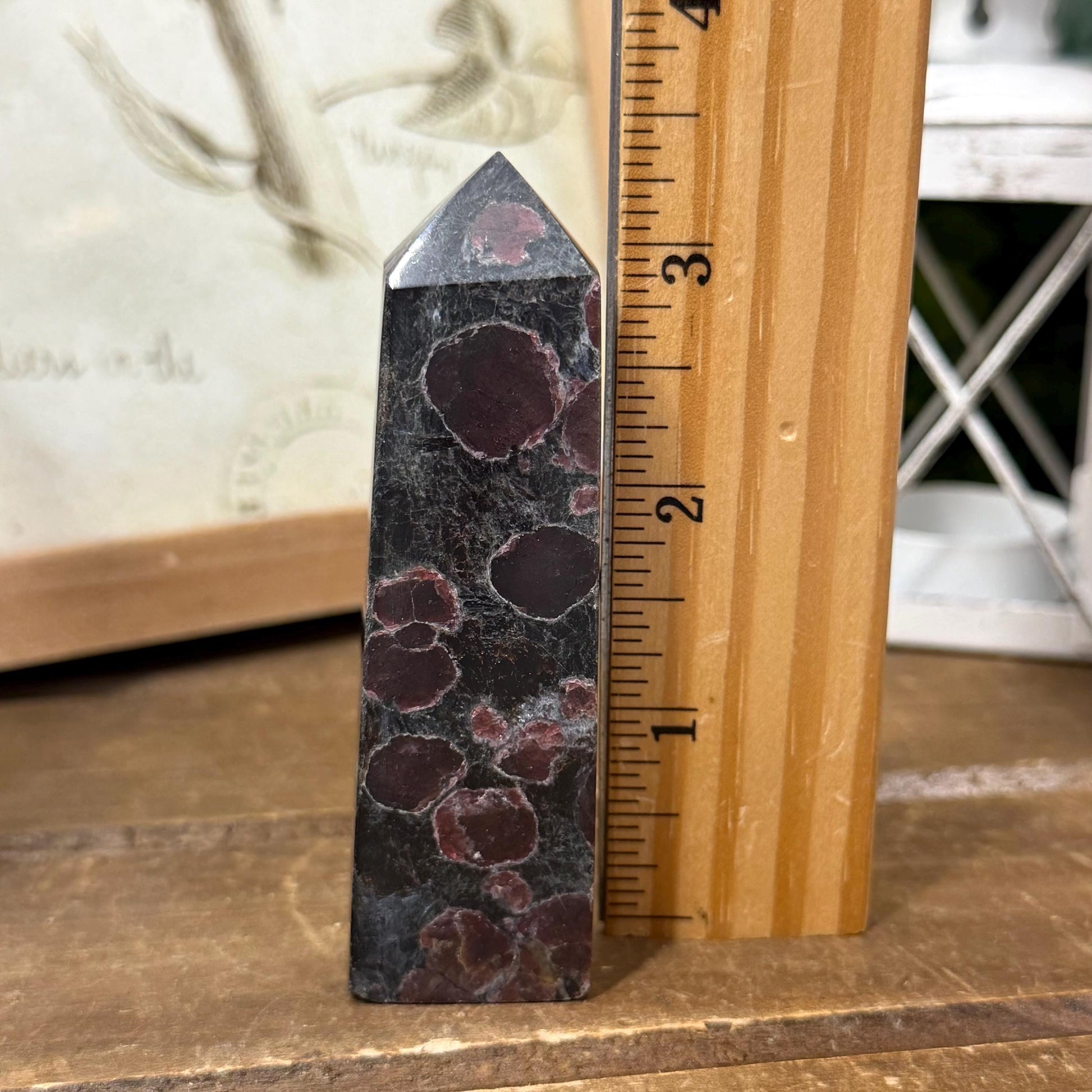 Arfvedsonite Tower | Arfvedsonite and Garnet