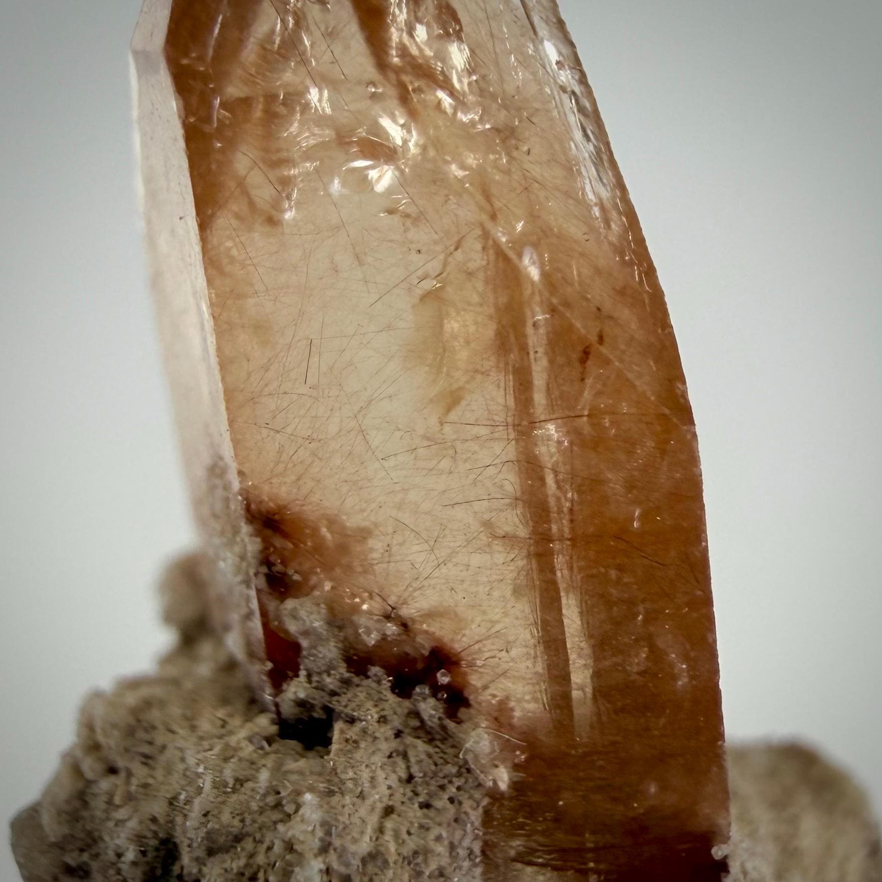 Utah Topaz Crystal on Matrix | Natural Champagne Topaz from the Thomas Range | Utah Mineral Specimen