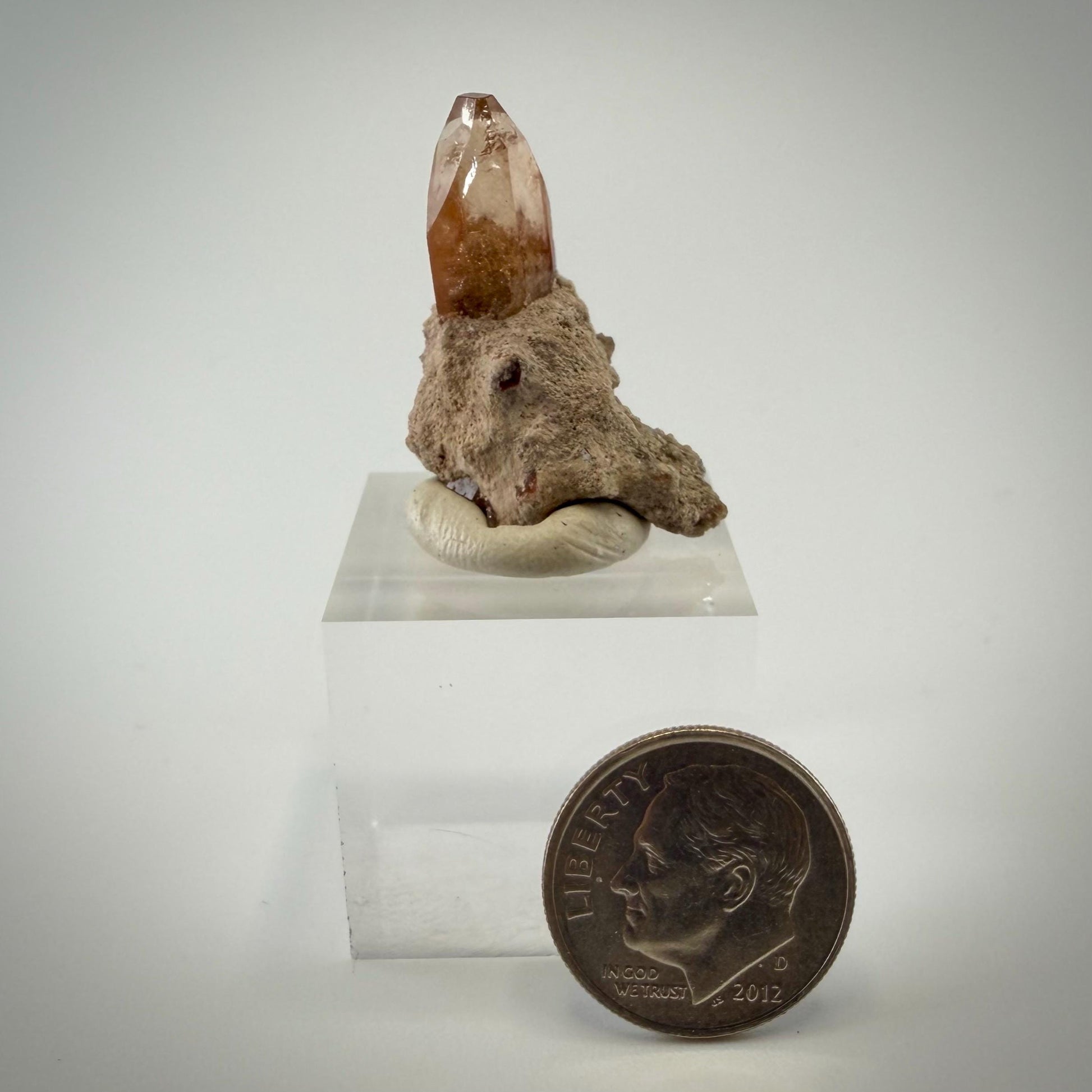 Utah Topaz Crystal on Matrix | Natural Champagne Topaz from the Thomas Range | Utah Mineral Specimen