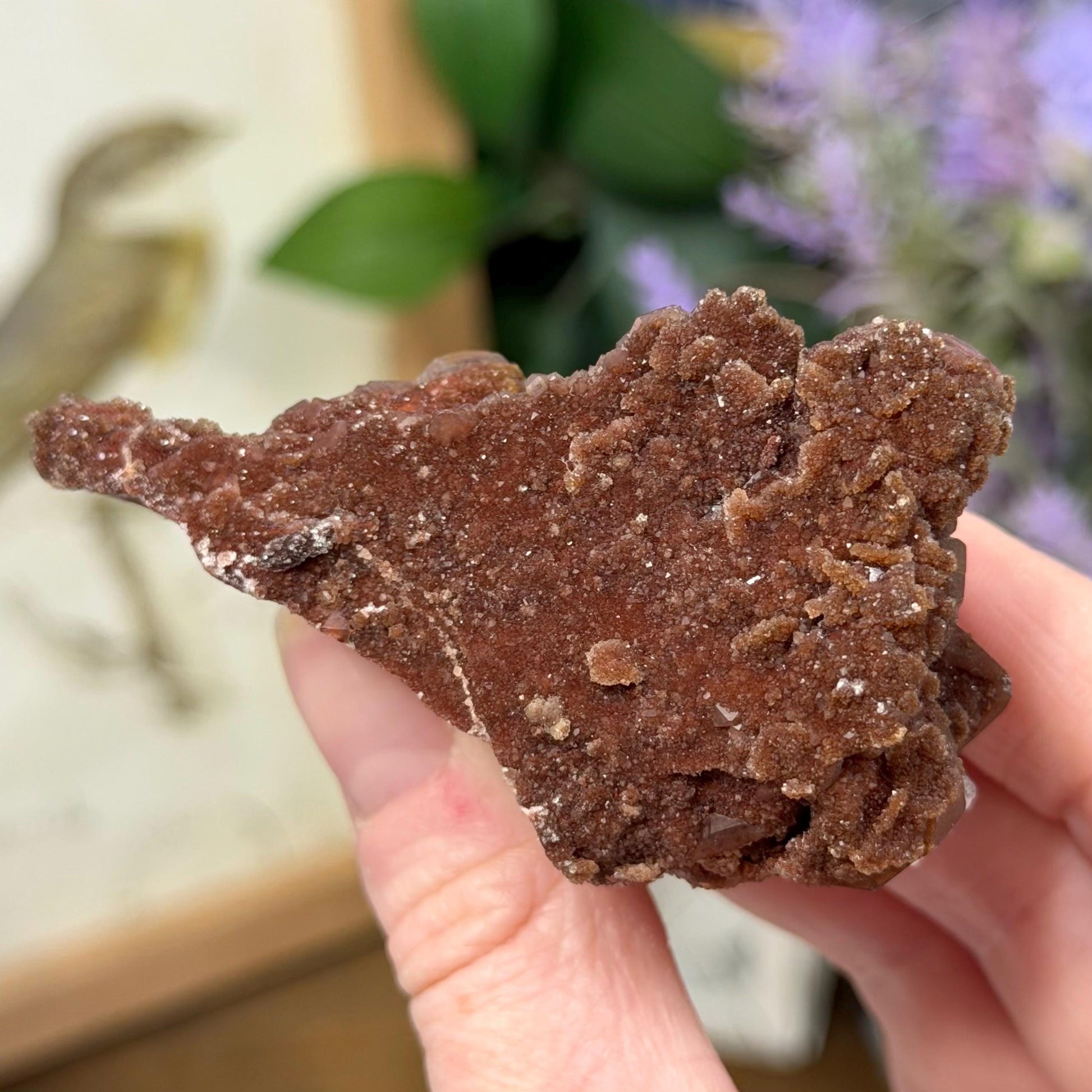 High Quality Moroccan Hematoid Quartz Cluster | Red Hematite Quartz | Red Dragon Hematoid Quartz | Fire Quartz Cluster