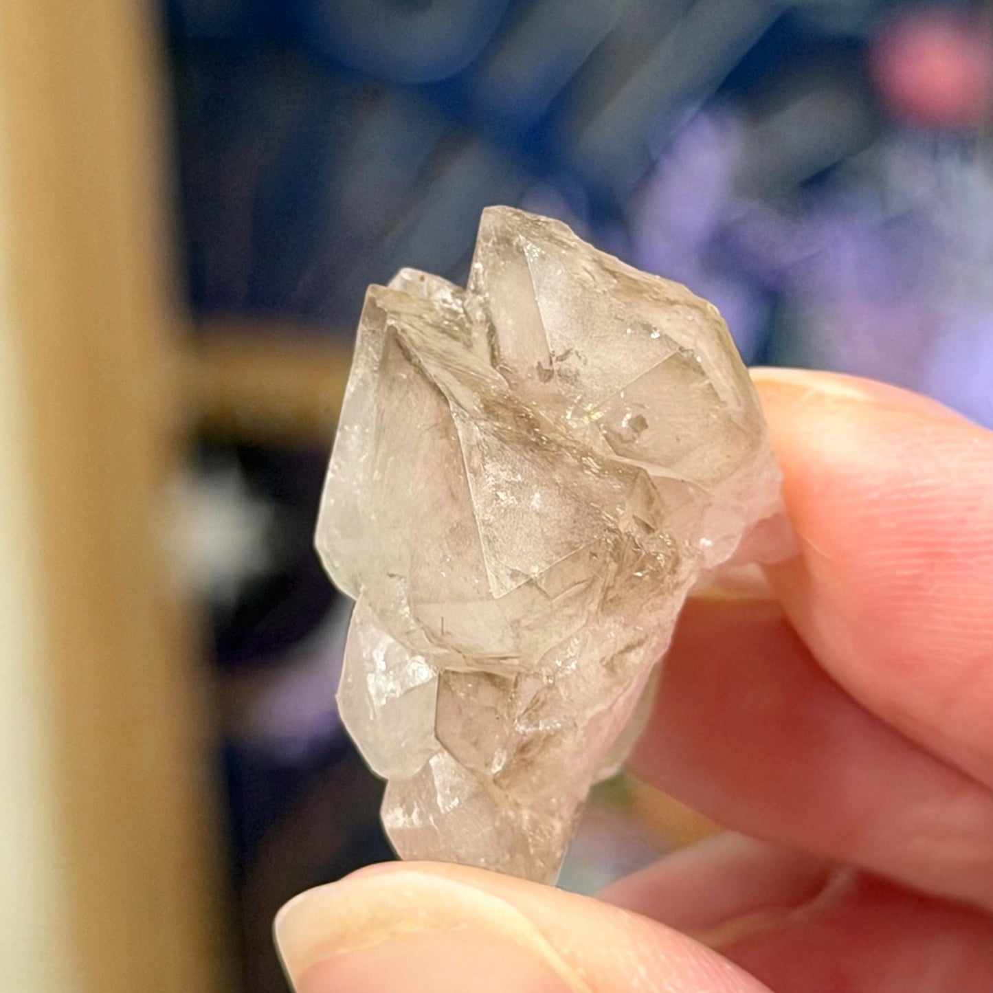 Rare Elestial Smoky Quartz Over Crystallized Rose Quartz Specimen from Minas Gerais, Brazil | Canga Rosa Cluster | Smoky Rose Quartz