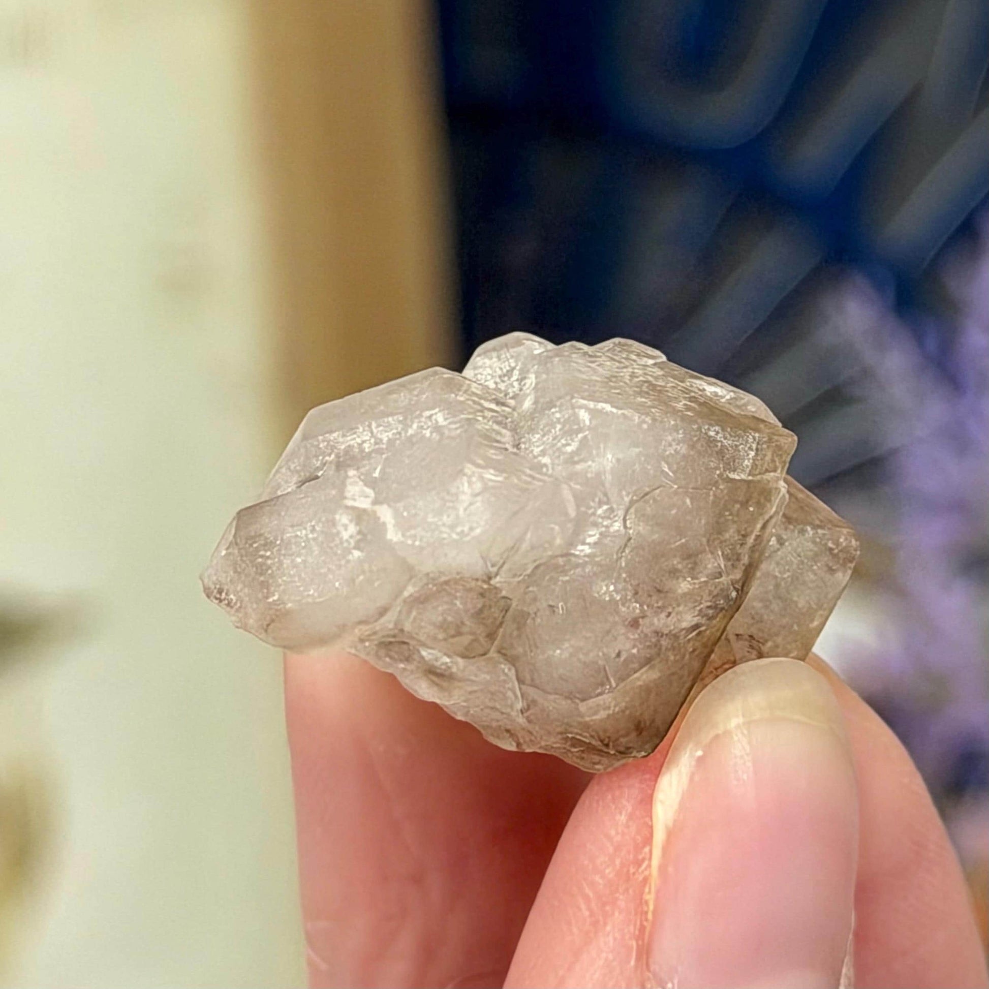 Rare Elestial Smoky Quartz Over Crystallized Rose Quartz Specimen from Minas Gerais, Brazil | Canga Rosa Cluster | Smoky Rose Quartz