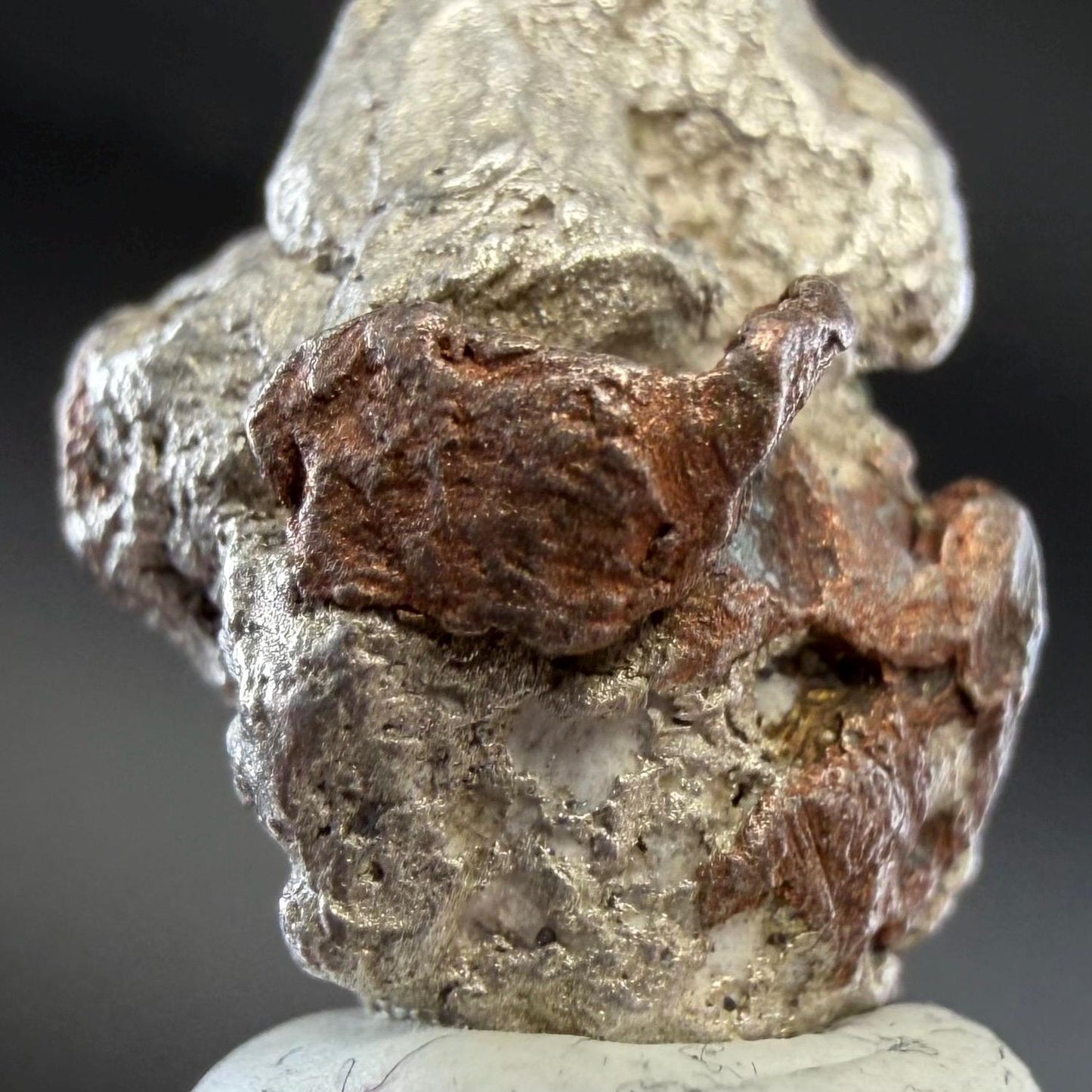 Native Silver ‘Half-Breed’ Nugget | 4.66g | Native Silver + Michigan Copper | Natural Copper Formation | Keweenaw Peninsula, Michigan