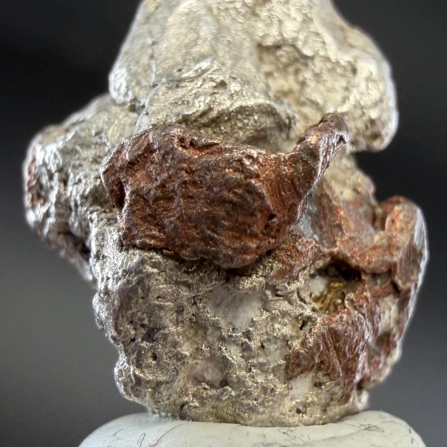 Native Silver ‘Half-Breed’ Nugget | 4.66g | Native Silver + Michigan Copper | Natural Copper Formation | Keweenaw Peninsula, Michigan