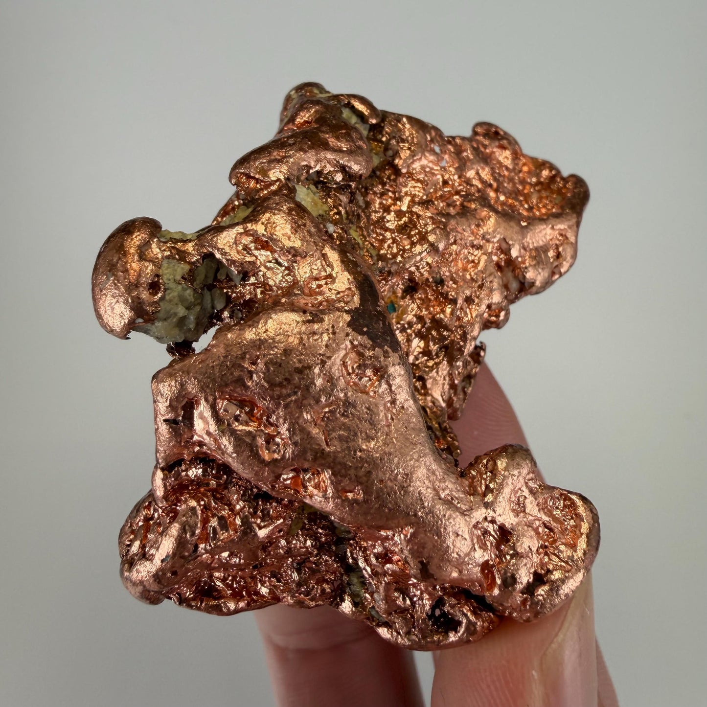 Native Copper Specimen | Display-Grade Michigan Vein Copper | 138 grams | Michigan Copper | Large Natural Copper Nugget | Keweenaw Copper