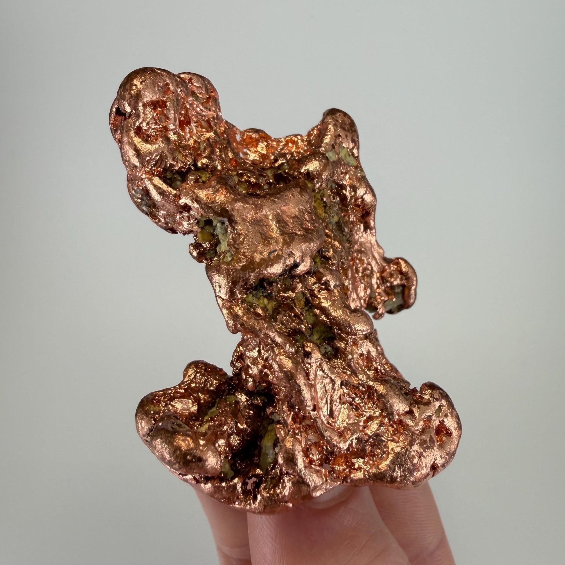 Native Copper Specimen | Display-Grade Michigan Vein Copper | 138 grams | Michigan Copper | Large Natural Copper Nugget | Keweenaw Copper