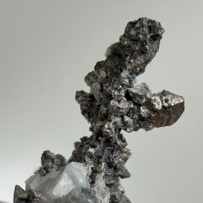 Native Silver on Calcite – Morocco | 3.89g Small Crystalline Dendritic Silver Specimen | Rare Natural Silver Mineral | Collector Display