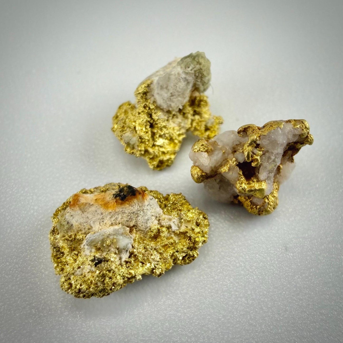 California Gold on Quartz Specimen Lot | Nevada County & Grass Valley | 1.50g Natural Gold Nuggets