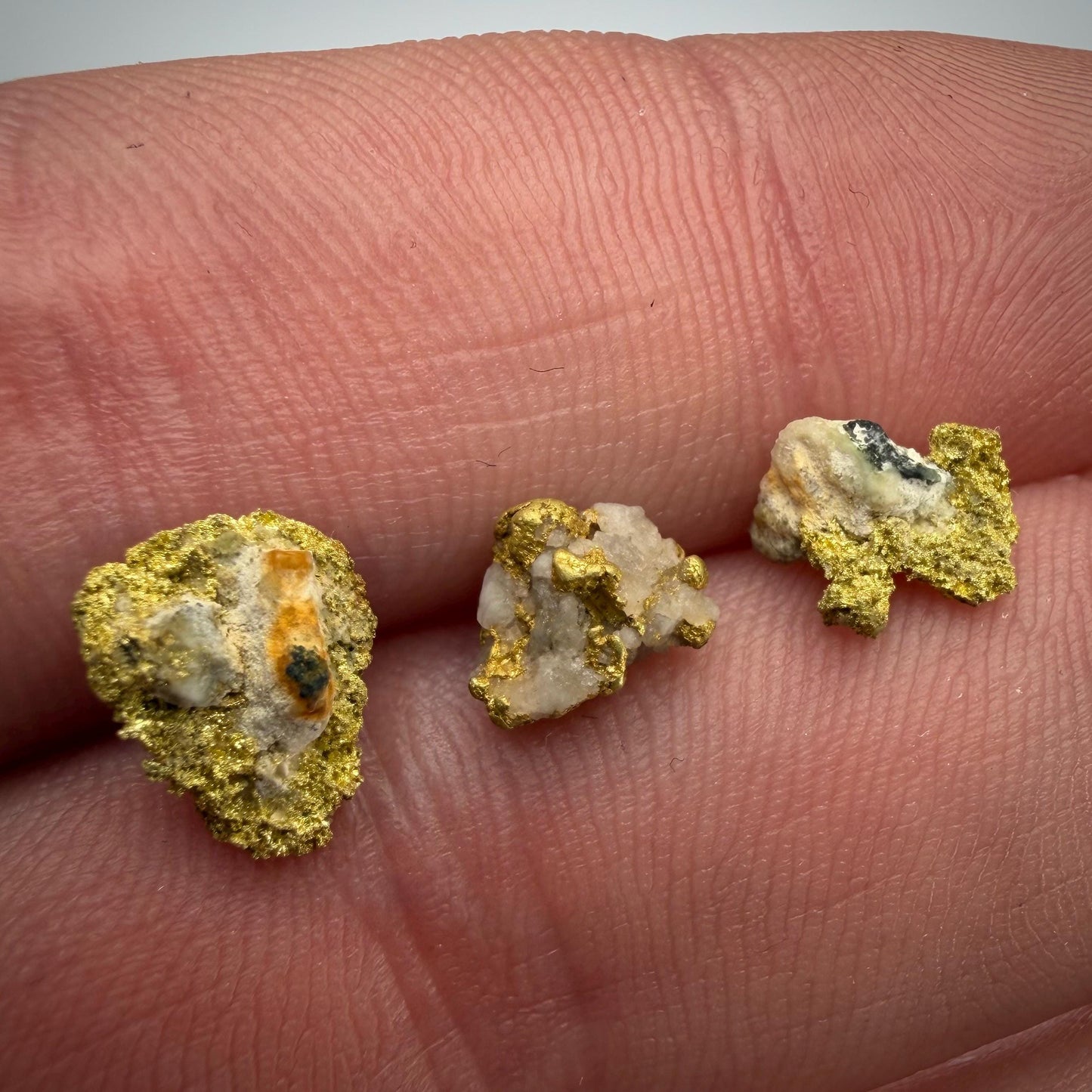California Gold on Quartz Specimen Lot | Nevada County & Grass Valley | 1.50g Natural Gold Nuggets