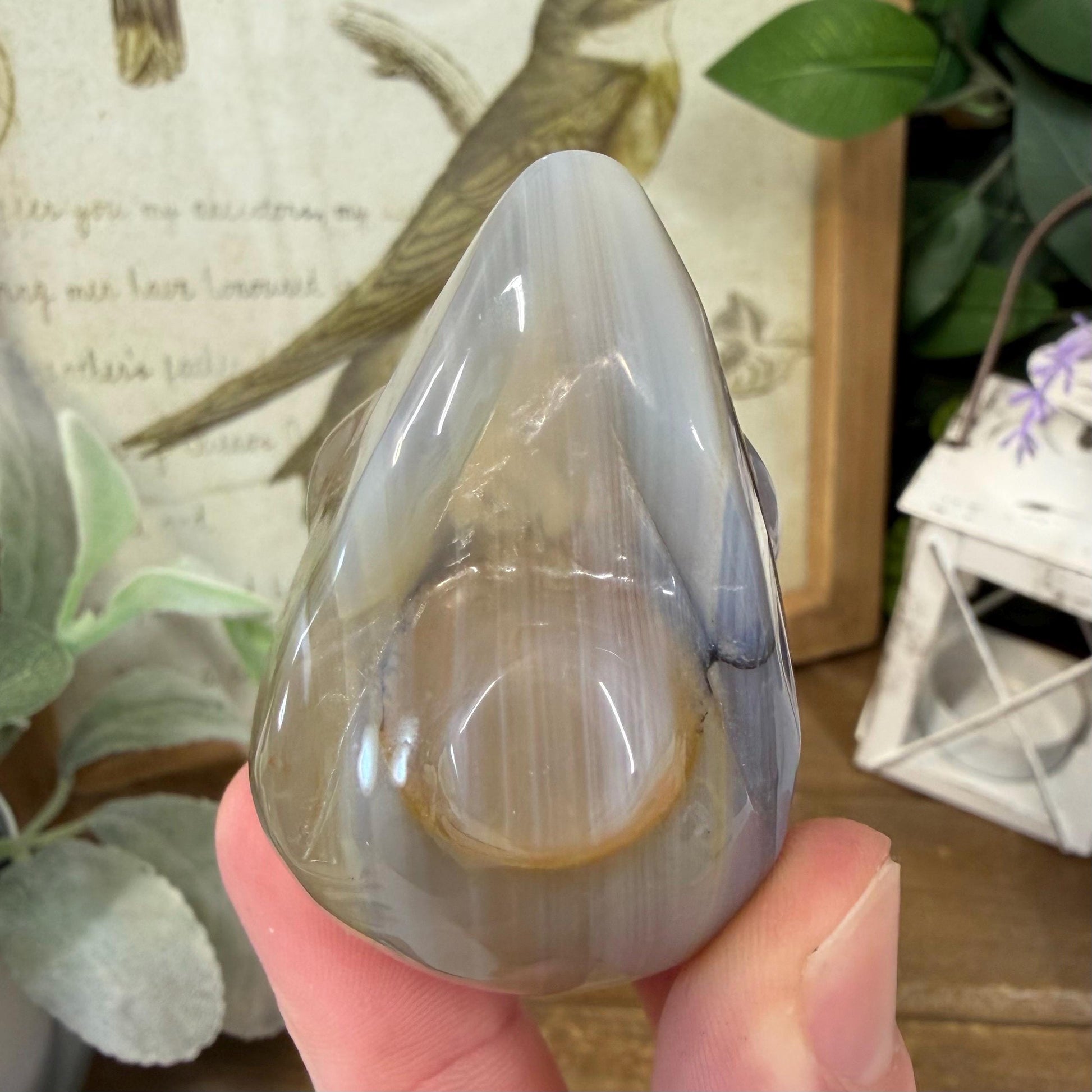 Agate Alien Head | Crystal Alien Carving