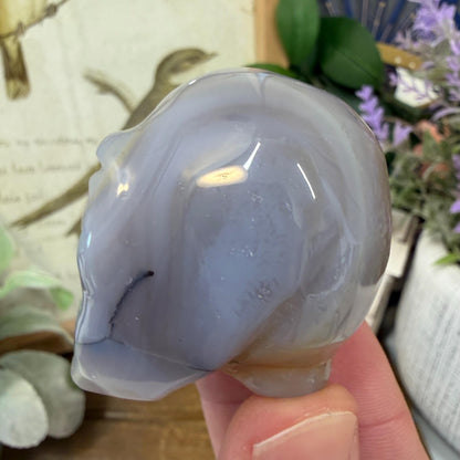 Agate Alien Head | Crystal Alien Carving