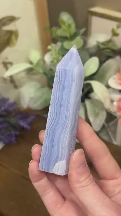 High Quality Blue Lace Agate Tower