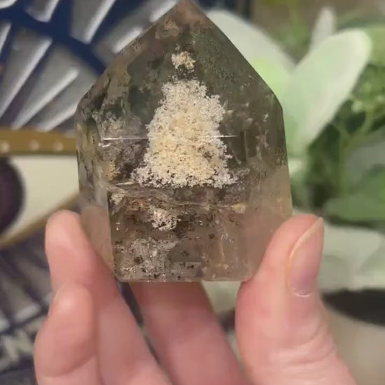 High Quality Garden Quartz Tower | Chlorite Included Quartz | Lodolite Quartz