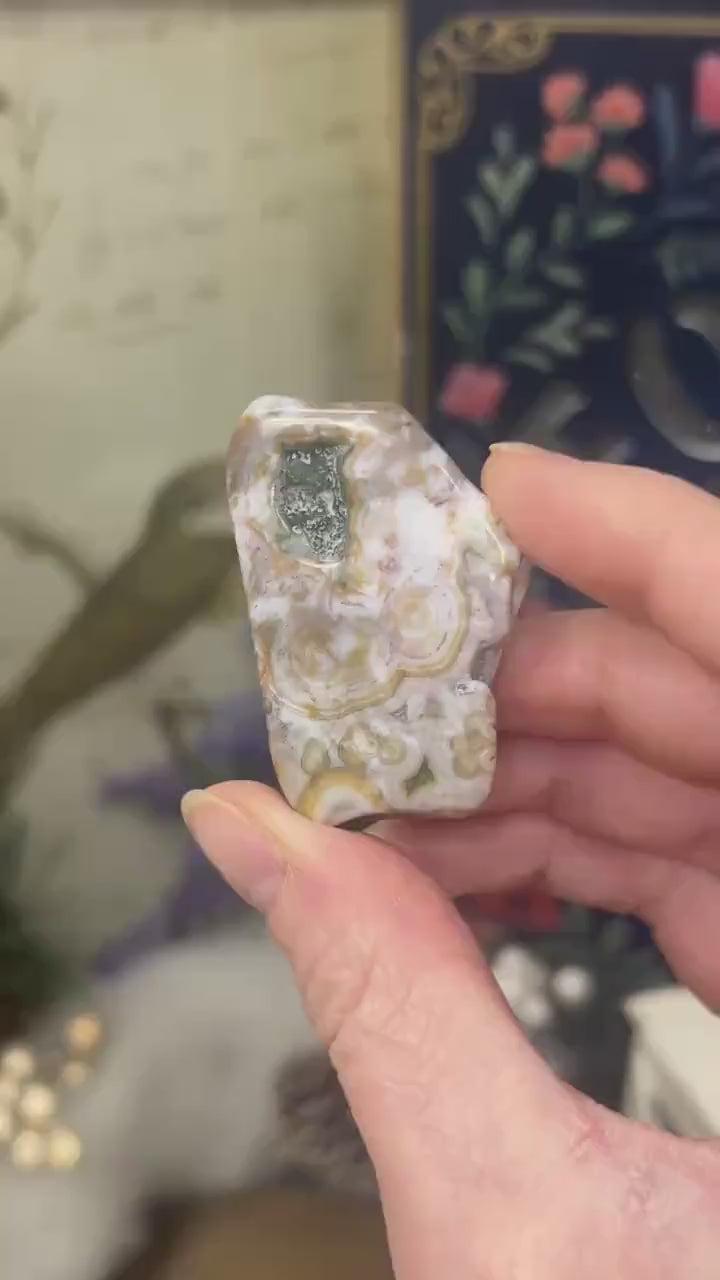 8th Vein OJ Tumble | Eighth Vein Ocean Jasper Freeform | Marovato Ocean Jasper | Vein 8