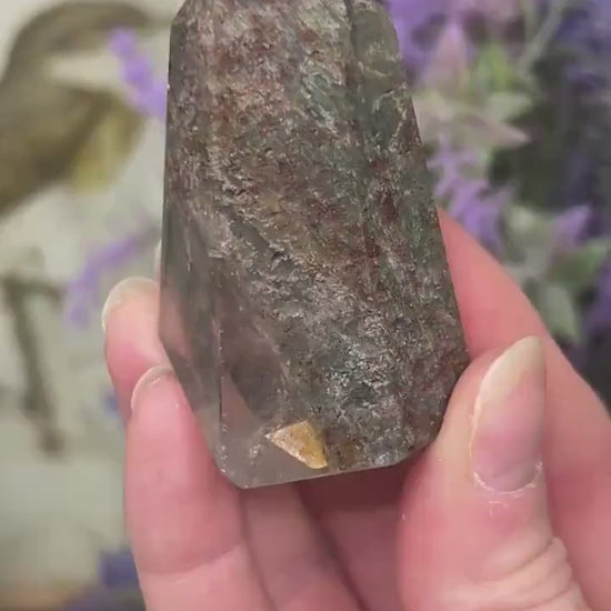 Garden Quartz Tower with Unique Inclusion | Included Quartz | Chlorite Quartz