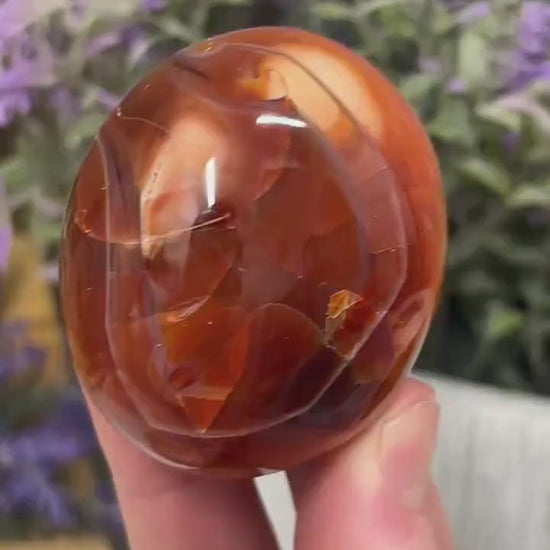 Carnelian Palm Stone