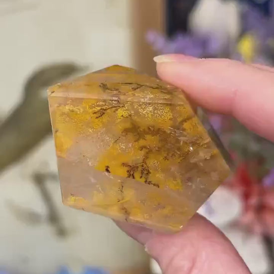 High Quality Dendritic Golden Healer Quartz Freeform | Dendritic Quartz | Hematoid Quartz | Dendrites | Yellow Hematoid Quartz