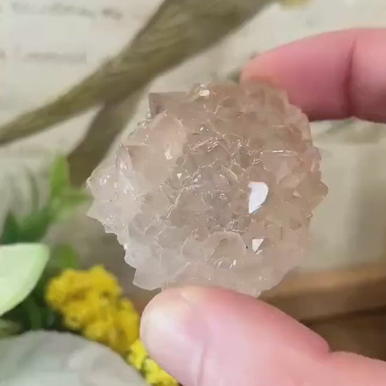 Smoky Quartz Specimen with Barite from Morocco | Mixed Mineral Specimen | Moroccan Fluorite