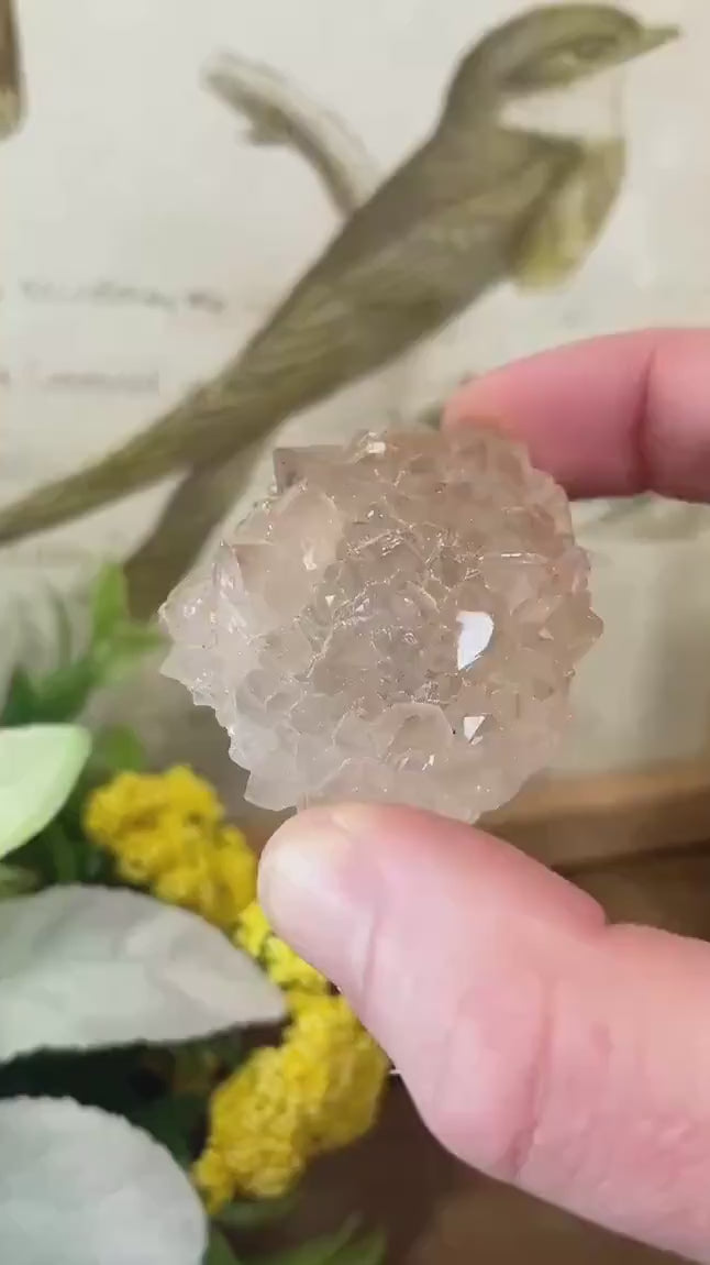 Smoky Quartz Specimen with Barite from Morocco | Mixed Mineral Specimen | Moroccan Fluorite