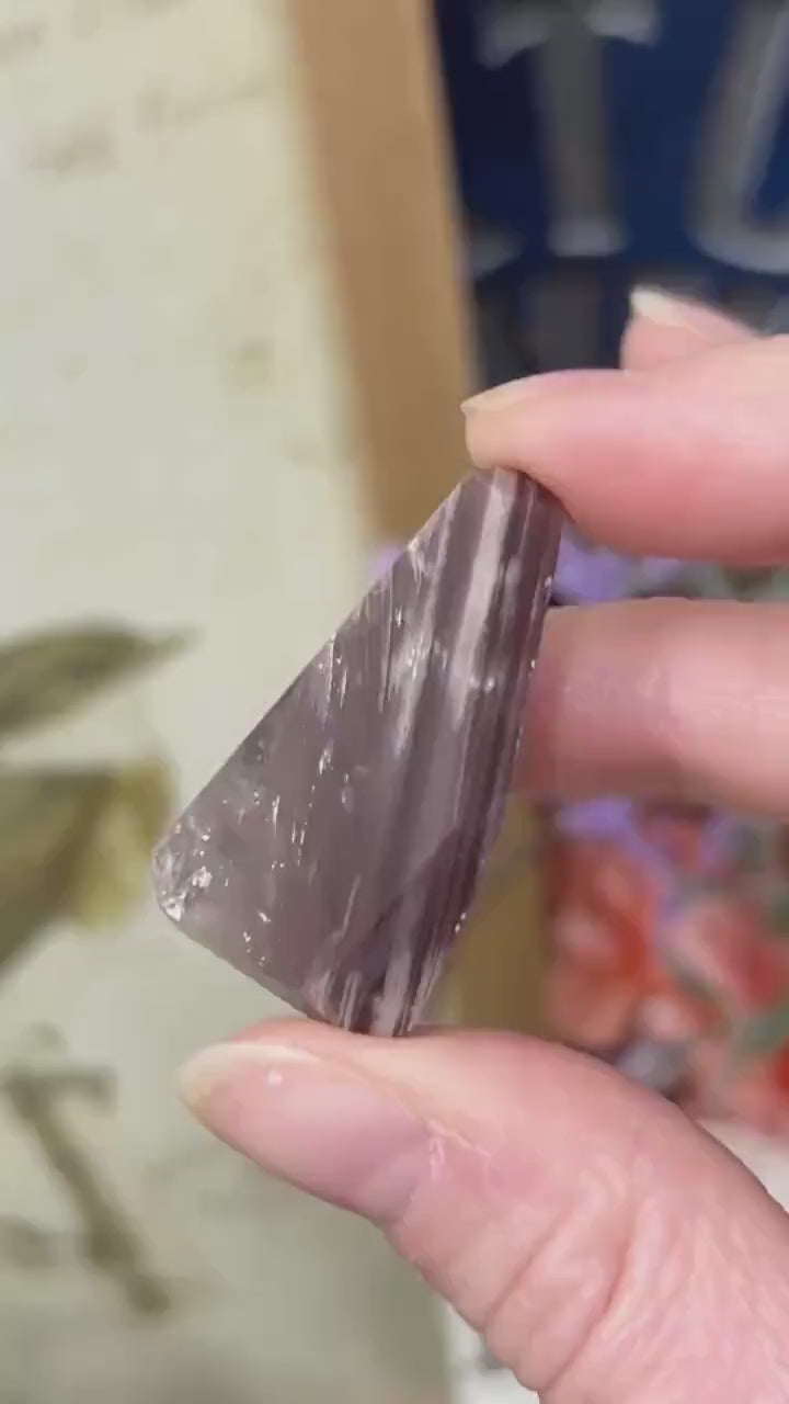 Rare Dark Pink Lithium Freeform | Brazilian Pink Lithium Included Quartz | Purple Lithium