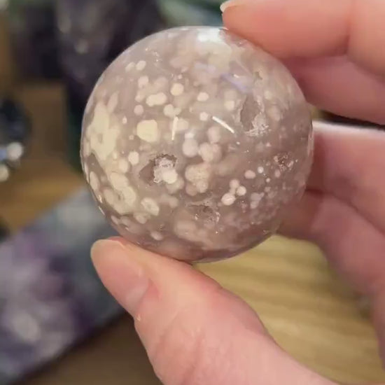 High Quality Pink Amethyst Sphere | Pink Amethyst Flower Agate