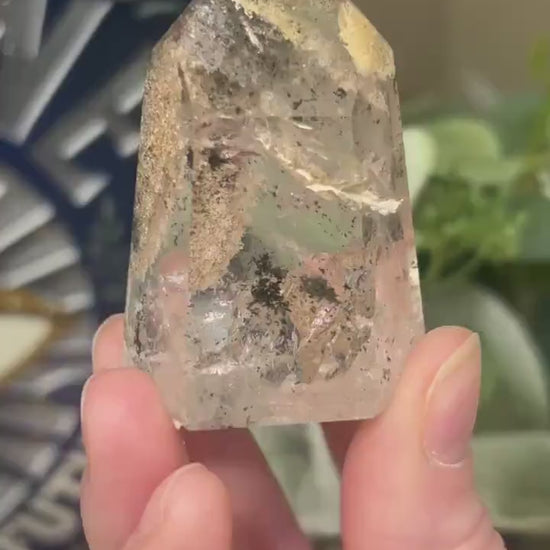 High Quality Garden Quartz Tower | Chlorite Included Quartz | Lodolite Quartz