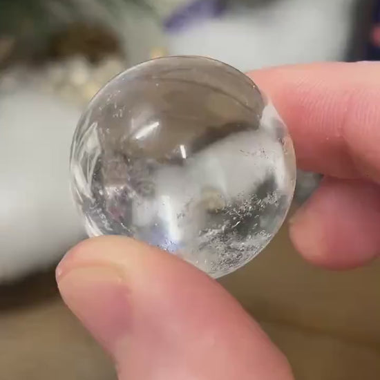 Small Brazilian Quartz Sphere | Clear Quartz Sphere