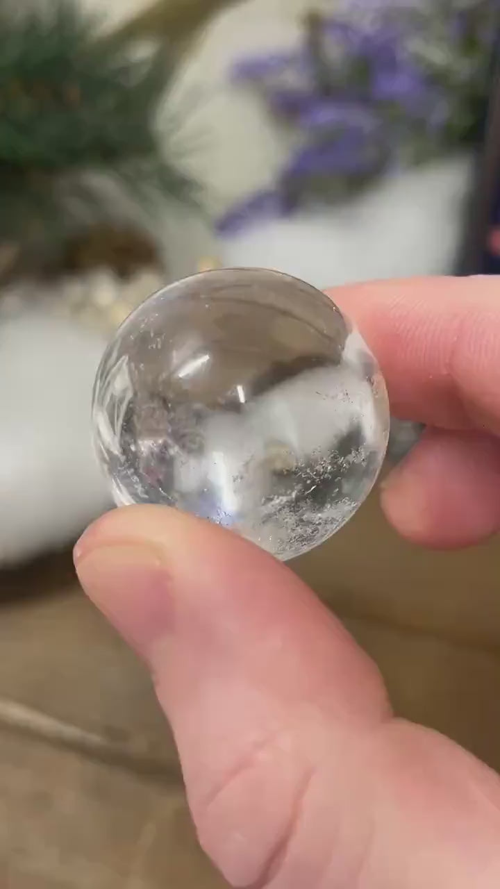 Small Brazilian Quartz Sphere | Clear Quartz Sphere