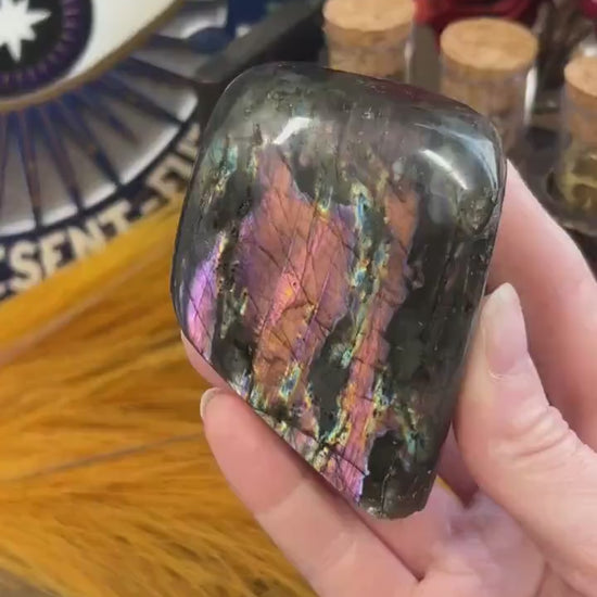 Pink Labradorite Freeform | Sunset Labradorite