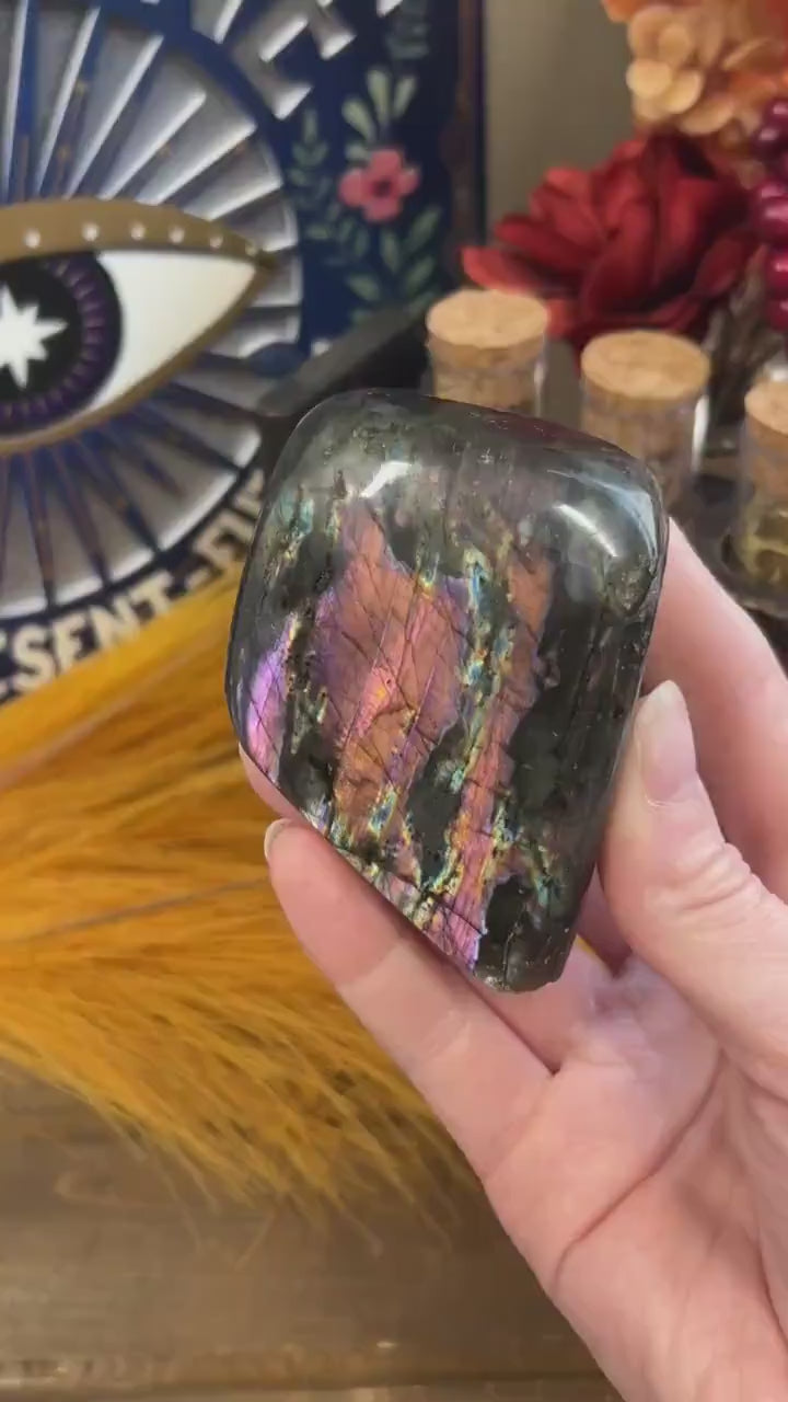 Pink Labradorite Freeform | Sunset Labradorite