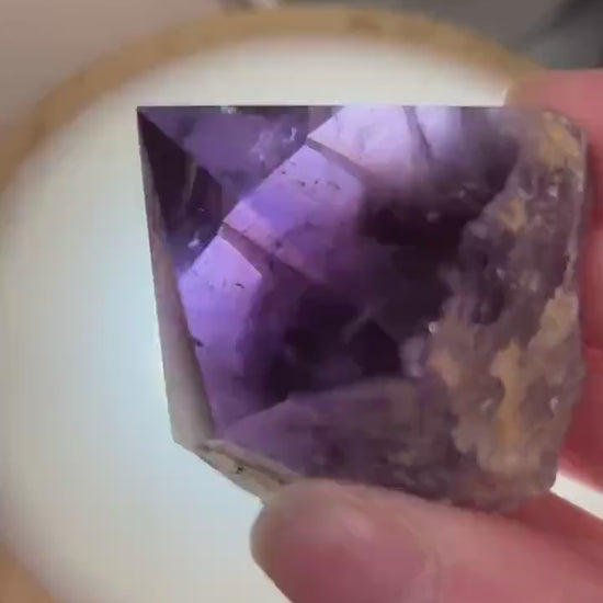 Amethyst Cupcake | Top-polished Amethyst Tower