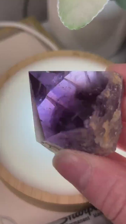 Amethyst Cupcake | Top-polished Amethyst Tower