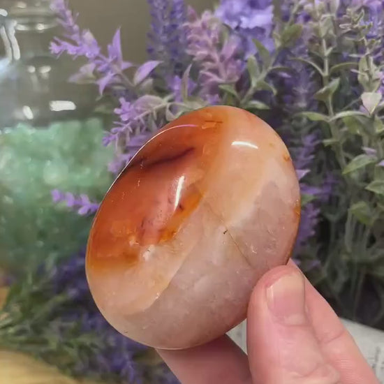 Carnelian Palm Stone