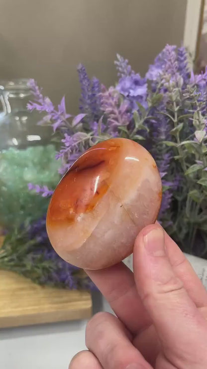 Carnelian Palm Stone