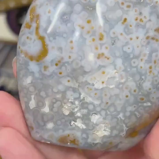 Blue Ocean Jasper Freeform - WOBBLES, PLEASE READ