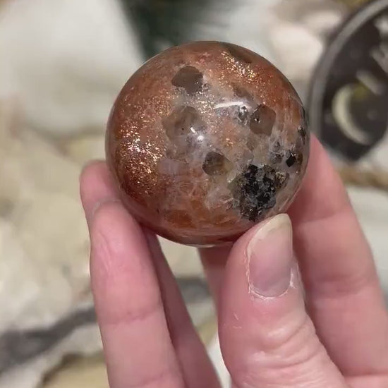 High Quality Confetti Sunstone Sphere