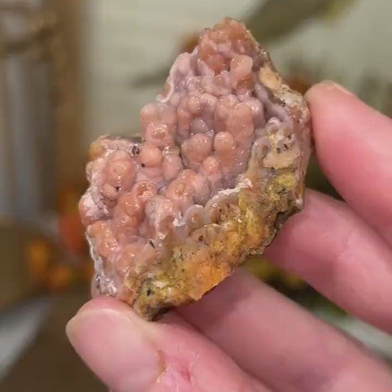 Raw Pink Chalcedony Specimen from Morocco