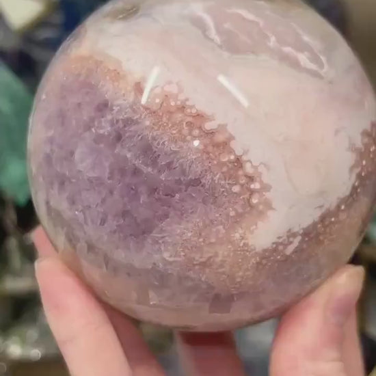 High Quality Pink Amethyst Sphere | Unique Pink Amethyst