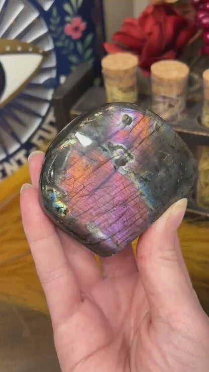 High Quality Rainbow Labradorite Freeform | Purple Labradorite | Pink Lab Freeform