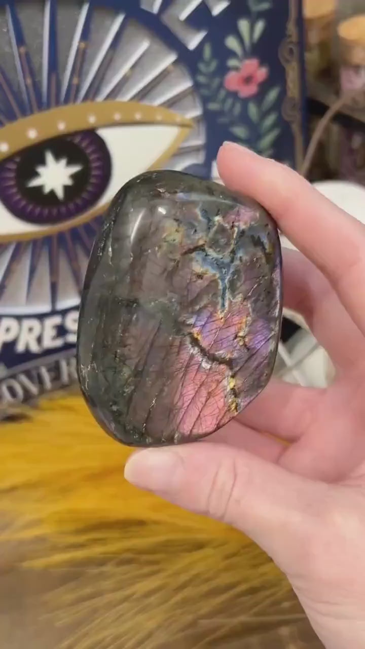 High Quality Rainbow Labradorite Freeform | Pink Labradorite | Purple Lab Freeform