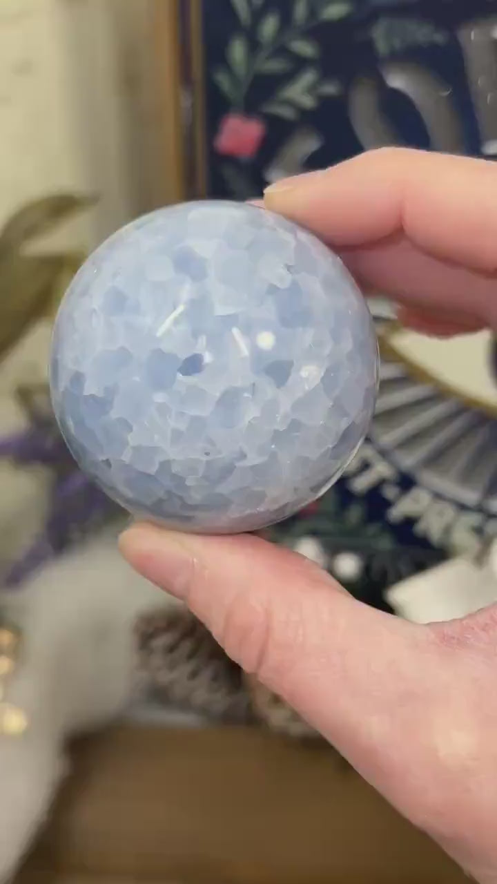 Light Blue Calcite Sphere