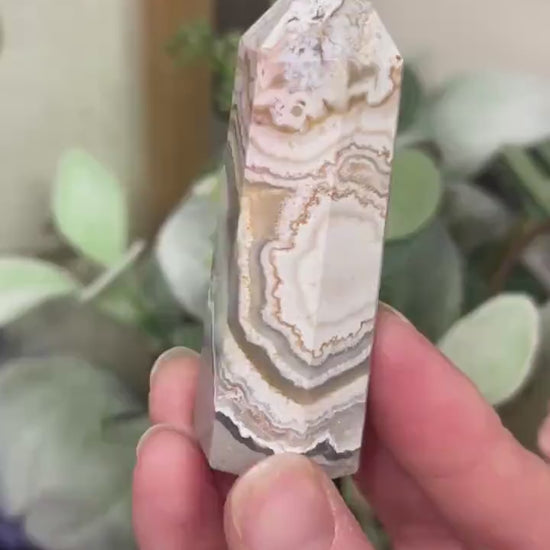 Mexican Lace Agate Tower