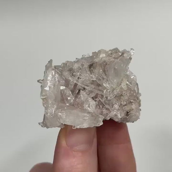 Pink Lemurian Quartz Cluster from Colombia | Pink Lithium Quartz